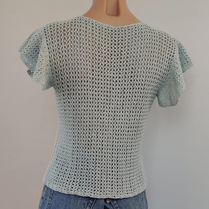 "Emily" Openwork T-shirt