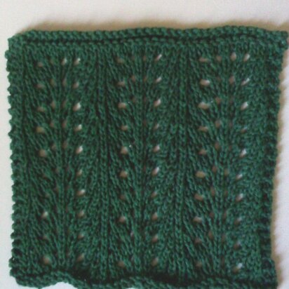 Agave Rows Washcloth - knitting pattern