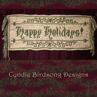 Old Timey "Happy Holidays" Banner