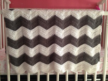 Ripples and Ridges Baby Blanket