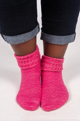 Pink Rose Socks