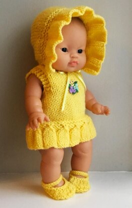 32cm Doll Spring Dress Set