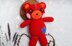 Cocomelon Red Teddy Bear crochet doll amigurumi pattern