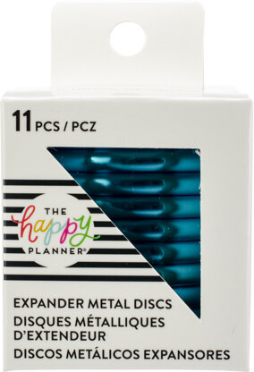 Happy Planner Metal Expander (BIG) Discs 1.75" 11/Pkg - Teal