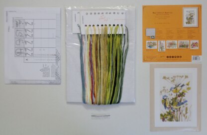 Lanarte Counted Cross Stitch Kit Blue Tits Cross Stitch Kit