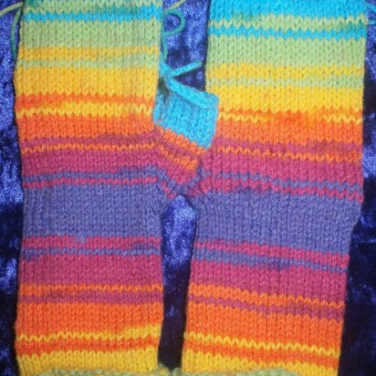 Winter Rainbow Mitts