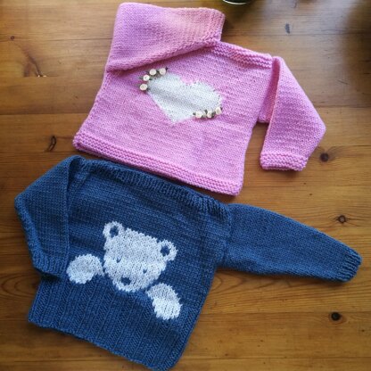 Girl & Boy knitted jumpers