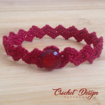 Just Beautiful Bracelet, chokers and anklet - CROCHET PDF PATTERN -