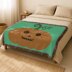 Halloween Queen Size Throw Pumpkin Skeleton Face Blanket C2C CROCHET PATTERN