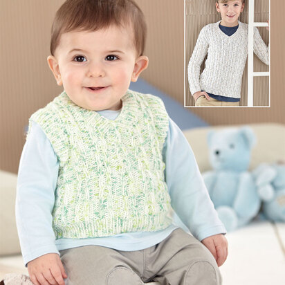 Sweater and Tank Top in Sirdar Snuggly Spots DK - 4566 - Downloadable PDF