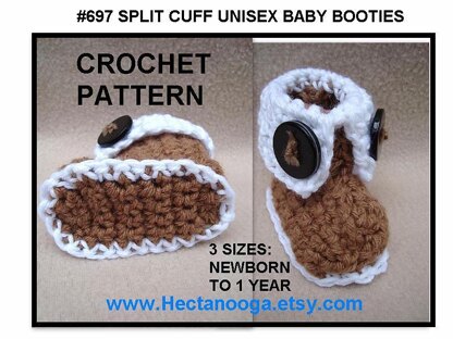 697 SPLIT CUFF UNISEX BABY BOOTS BOOTIES