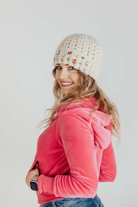 Chunky V Stitch Beanie | The Glitz and Glam Beanie