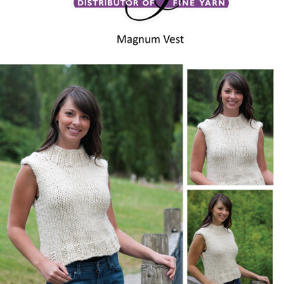 Vest in Cascade Magnum - B101 - knitting pattern