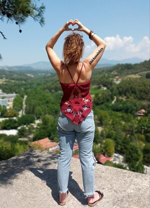 Granny square halter top