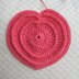 Rippled Crochet Heart