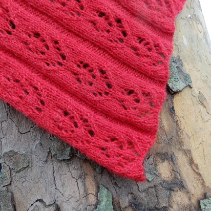 Poppy Scarf - knitting pattern