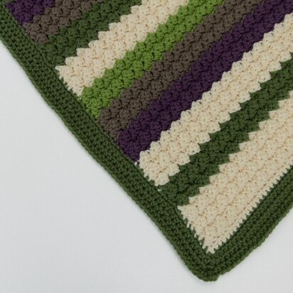 Lucky Clover Sedge Stitch Crochet Blanket