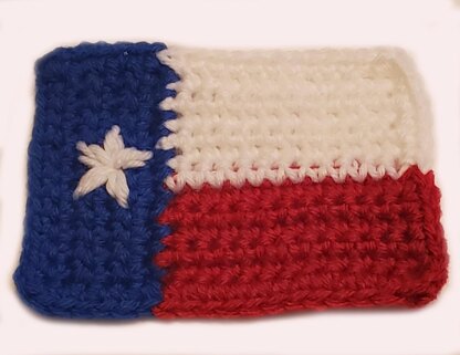 Texas Flag/Yellow Rose Ornament