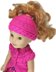 Cable Ponytail Hat - 14" Dolls