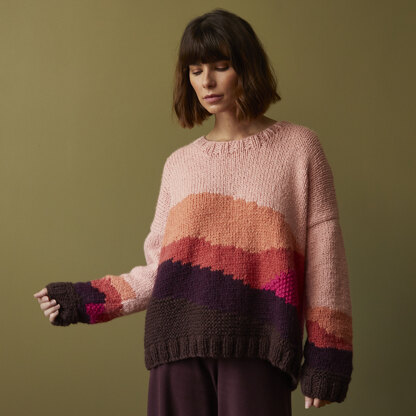 Uluru - Sweater Knitting Pattern for Women in Debbie Bliss Paloma