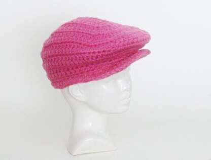 Crochet Baby Flat Cap Golf Cap