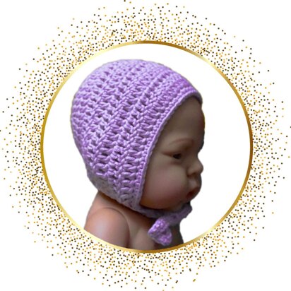 Crochet pattern doll beanie to tie