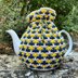 Textured Tweed 4 Cup Teapot Cosy Knitting Pattern