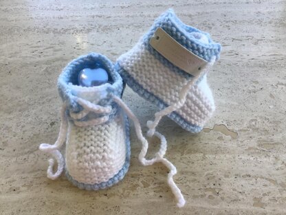 Baby Boy Lace Up Booties