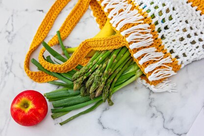 Crochet Boho Grocery Bag