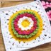 Ruffle Flower Square