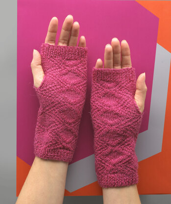 Ame Wrist Warmers - Gloves Knitting Pattern For Women in MillaMia Naturally Soft Sock