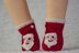 Santa Face Baby Booties