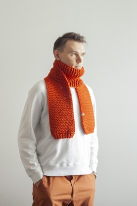 Men`s long scarf + VIDEO