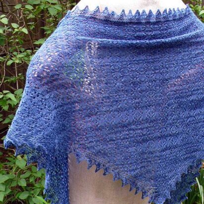 Star of Evening Triangle Shawl/Scarf - knitting pattern