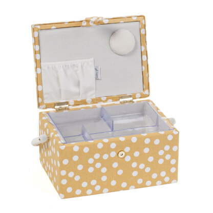 Hobbygift Ochre Spot Medium Sewing Box