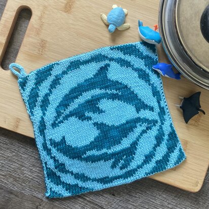 Sea Dolphin Potholder