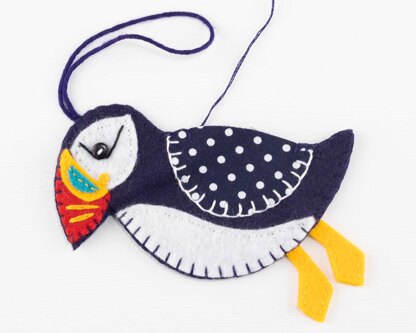 Pip the Puffin Felt Ornament