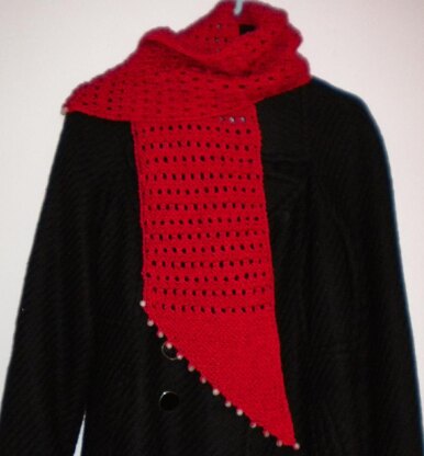 Diamond Scarf with Beads