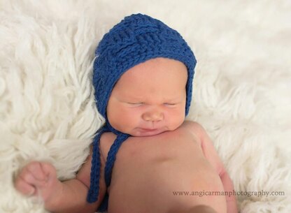 Basket Weave Baby Bonnet