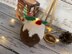 Flaming Christmas Pudding Chocolate Orange Cover Knitting Pattern