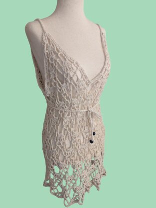The Whispering Shells Crochet Beach Cover-Up