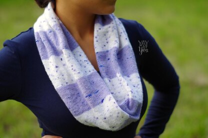 Speckled Stripes Infinity Scarf