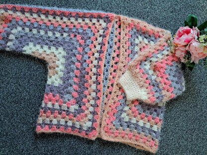 Crochet Gentle Rose Cardigan Pattern