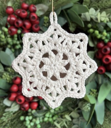 Puff Star Snowflake Ornament