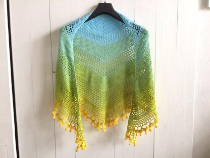 Pom Pom Happiness Shawl