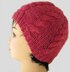 Raspberry Cabled Beanie