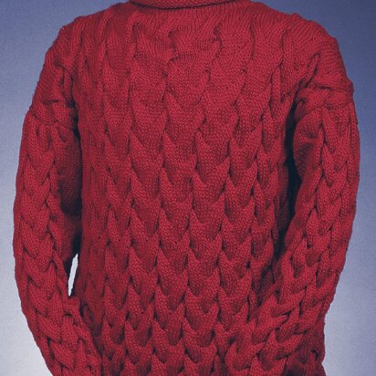 Wavy Cable Rollneck Pullover #123