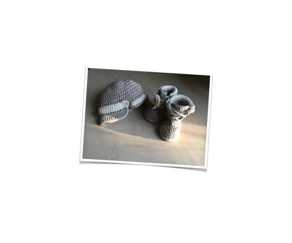 Baby Boot & Hat Set N 272