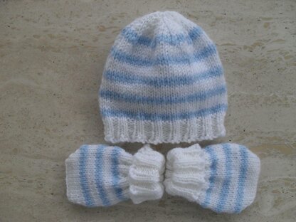 Baby Boy Hat, Beanie & Mittens