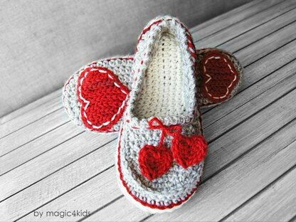 Valentine slippers